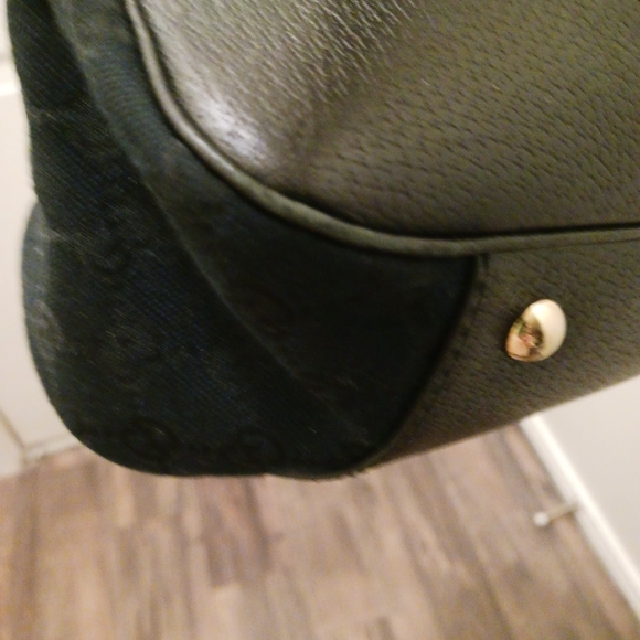 GUCCI Auth Sherry Canvas & Leather Shoulder Bag Tote EUC - Picture 12 of 17